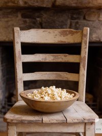 Handcrafted Rustic Olive Wood Bowl - 6 Inch Wooden Kitchen Tableware