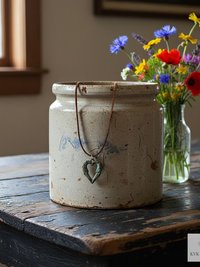 Elegant Brass Angel Wings Heart Choker Necklace: Boho Jewelry