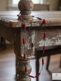 Handcrafted Nepal Beaded Necklace, Boho Gemstone Jewelry