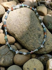 Semiprecious Stone & Hematite Necklace