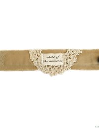 Child of the Universe Boho Cuff Bracelet – Cotton Fabric, Vintage Crochet, Button Closure