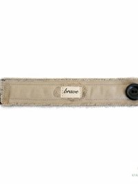 Brave Boho Cuff Bracelet – Stitched Cotton Fabric Wrist Cuff