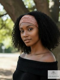 Brown Tie Dye Boho Headband - Stylish Bohemian Headwrap, Headbands for Women