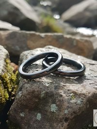 4mm Magnetic Hematite Flat Ring