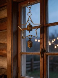 Star Bells Chime - Rustic Metal Art Garden Home Ornament