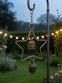 Star Bells Chime - Rustic Metal Art Garden Home Ornament