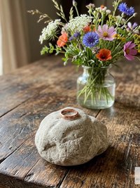 Minimalist 3mm Copper Band Ring - Rustic Boho Style