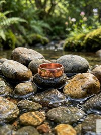 Handmade 6mm Copper Dome Band Ring - Unique Boho Style Jewelry