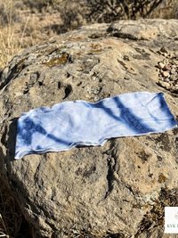Boho Tie Dye Headband – Wide Yoga Running Sweatband, Hippie Hair Accessory
