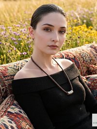 Boho Leather & Silver Bead Necklace - Adjustable Minimalist Style