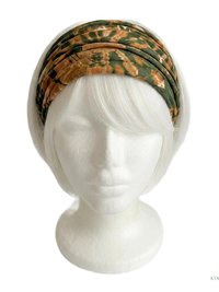 Green Tie-Dye Boho Headband -  Stylish Bohemian Headwrap, Headbands for Women