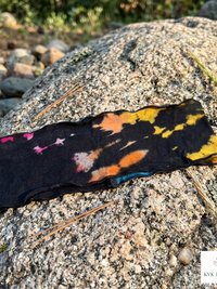 Boho Tie Dye Headband – Wide Yoga Running Sweatband, Hippie Hair Accessory