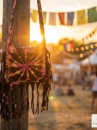 Handcrafted Tie Dye Fringe Bag - Bohemian Festival Crossbody Purse