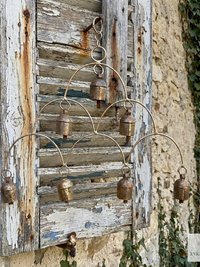 Artisan Chandelier Bells Wind Chime, Recycled Metal Garden Decor, Outdoor Patio Hanging Bells