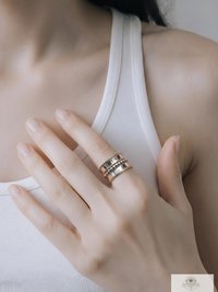 Sterling Silver Wide Band Ring: Boho Dot Detail, Handmade