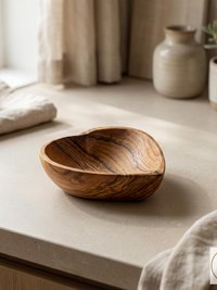 Small Olive Wood Heart Bowl - Trinket Dish