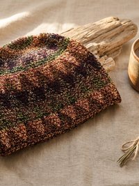 Earth Kufi Skull Cap - Crocheted Beanie Hat, Ethically sourced