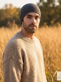 Maroon Kufi Skull Cap - Crocheted Beanie Hat, Ethically sourced