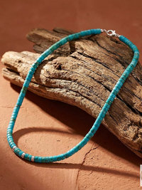 Men's Turquoise Heishi Bead Necklace