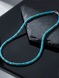 Men's Turquoise Heishi Bead Necklace