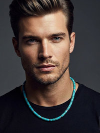 Men's Turquoise Heishi Bead Necklace