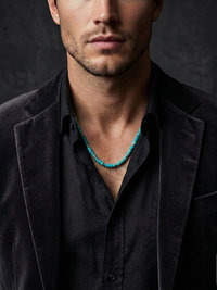 Men's Turquoise Heishi Bead Necklace