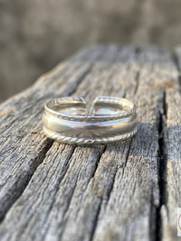 Silver Plated Adjustable Toe Ring