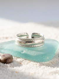 Silver Plated Adjustable Toe Ring