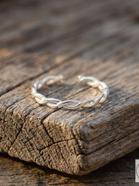 Sterling Silver Braided Toe Ring