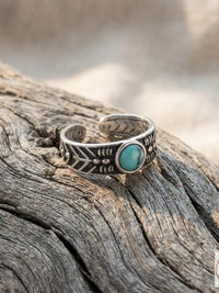 Sterling Silver Turquoise Toe Ring