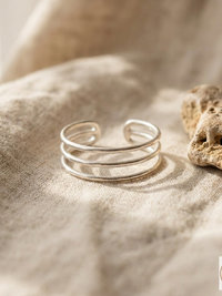 Sterling Silver Triple Band Toe Ring