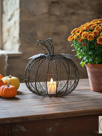 Wire Wrapped Fall Pumpkin