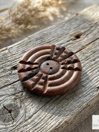 Magnetic Button Brooch Pin - Fabric Safe No Sew Vintage Style Scarf Clip