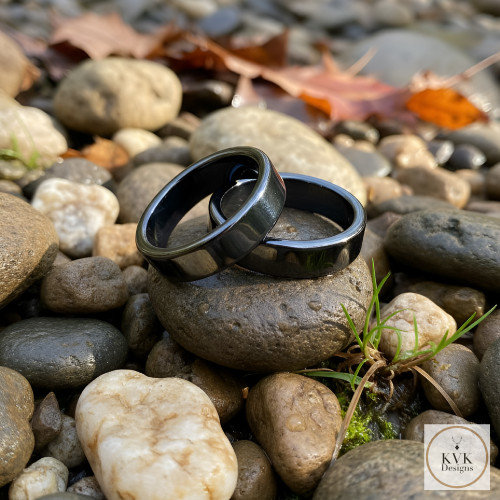 6mm Magnetic Hematite Flat Ring