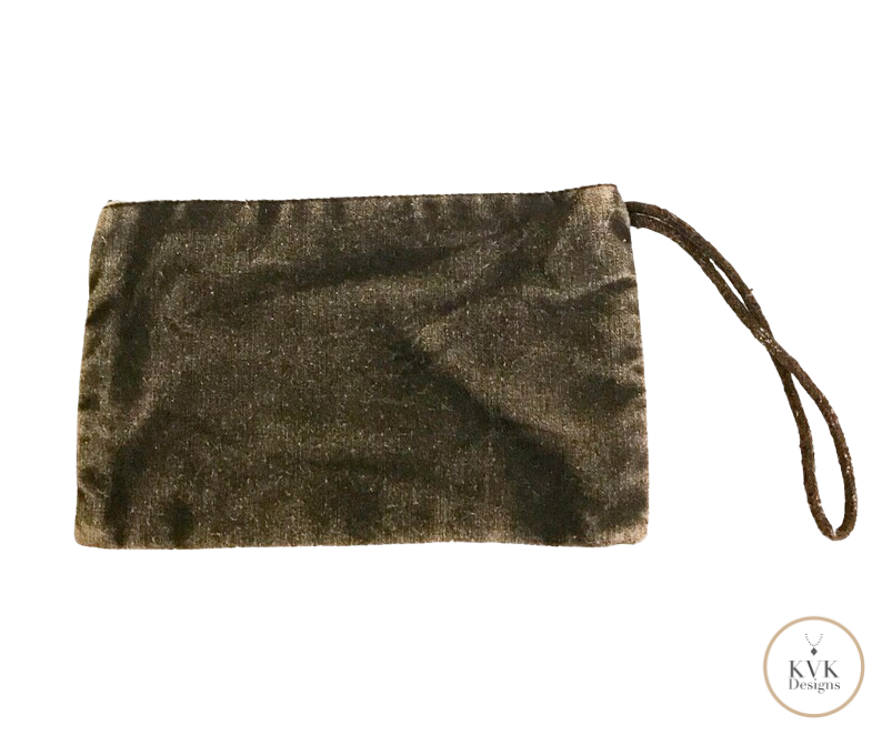 Black Butterfly Wristlet Coin Purse