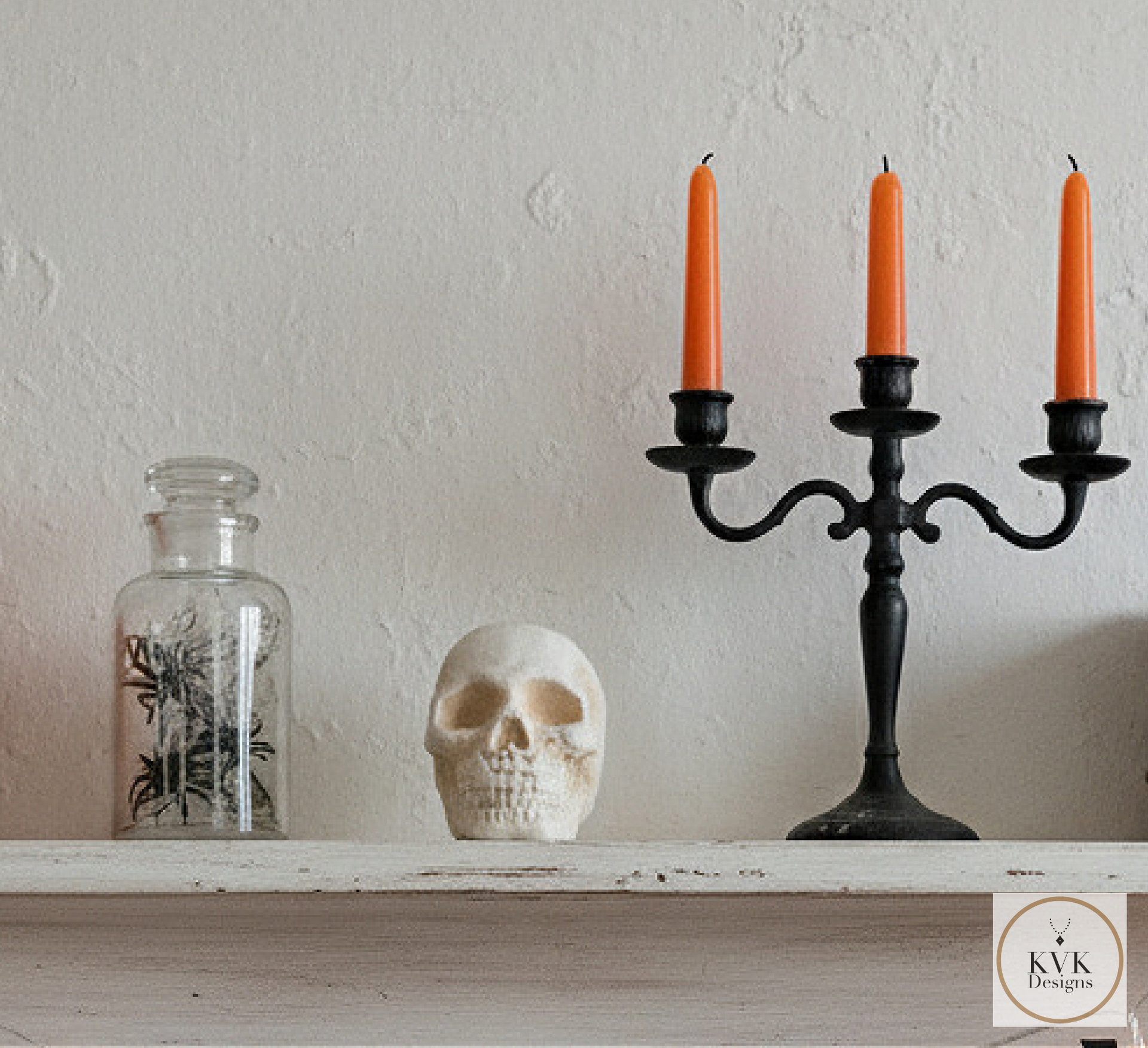 Cast Iron Human Skull Replica