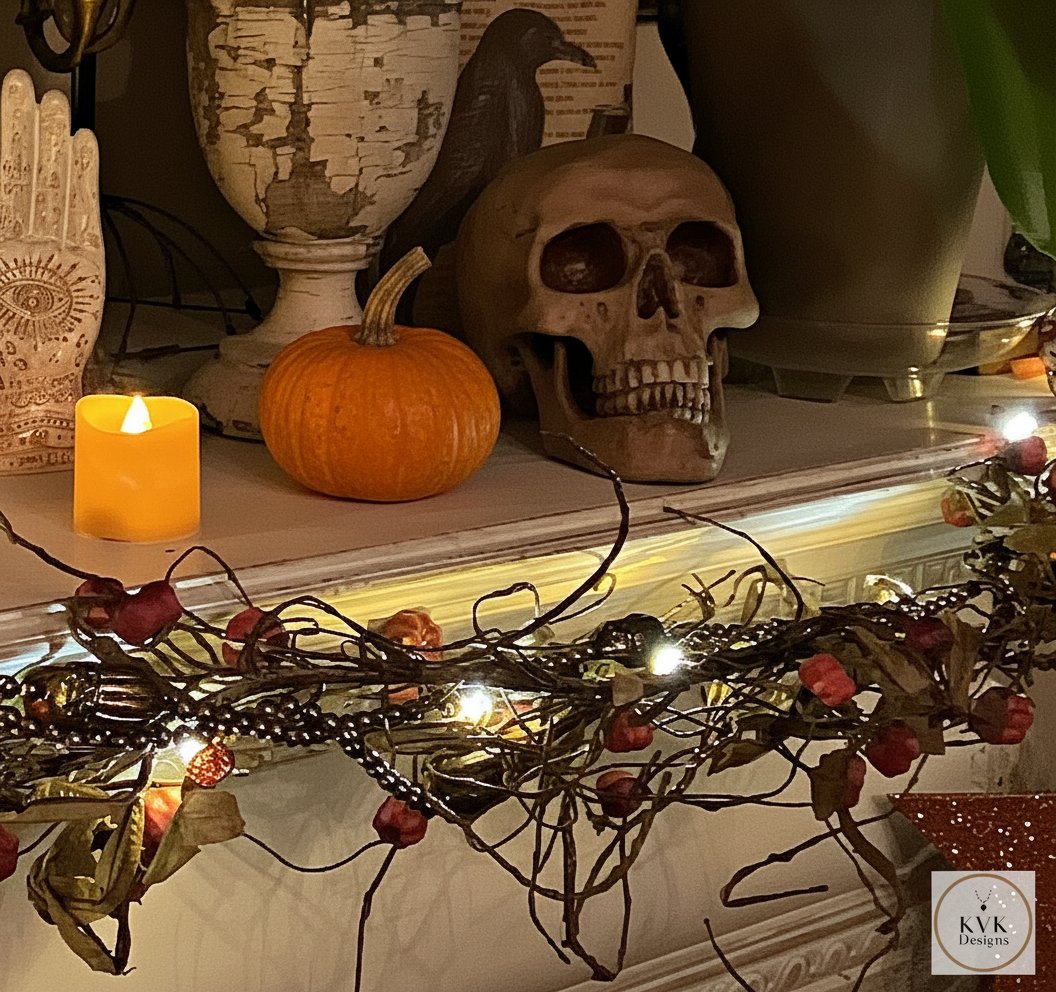 Spooky Human Skull Replica - Halloween Décor