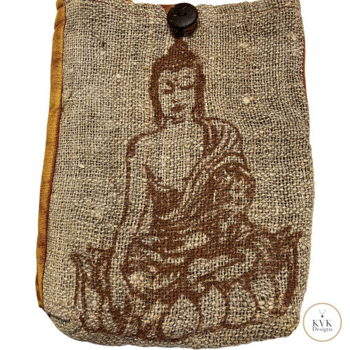 Buddha Hemp Cotton Crossbody Bag 