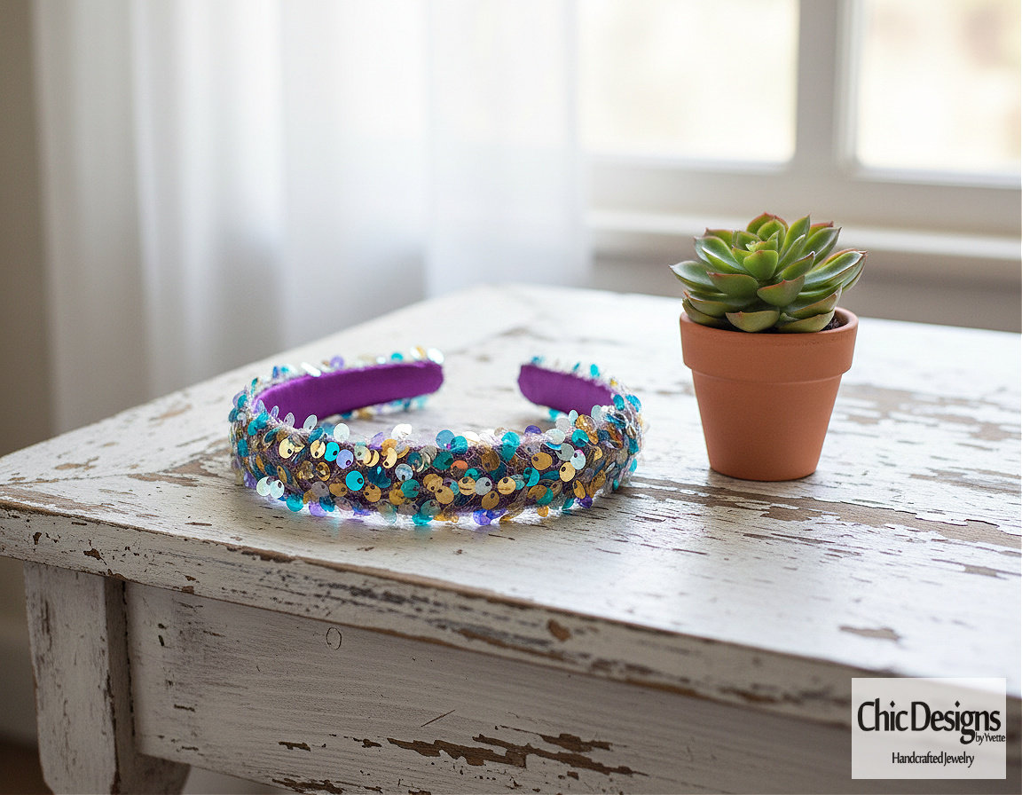Sparkling Iridescent Headband