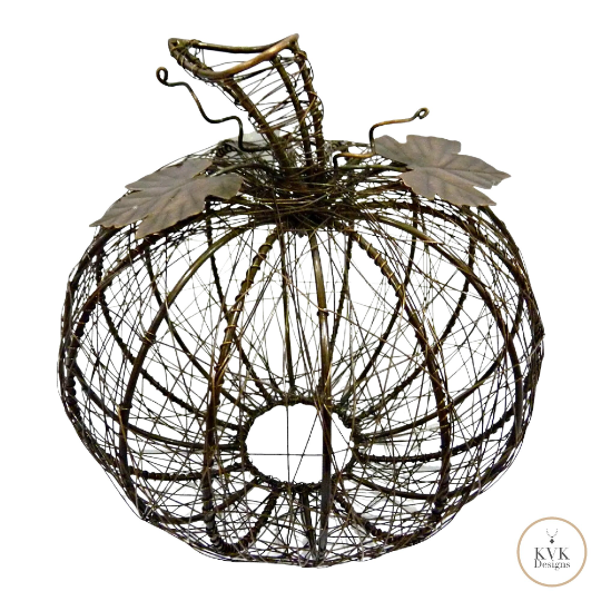 Wire Wrapped Fall Pumpkin