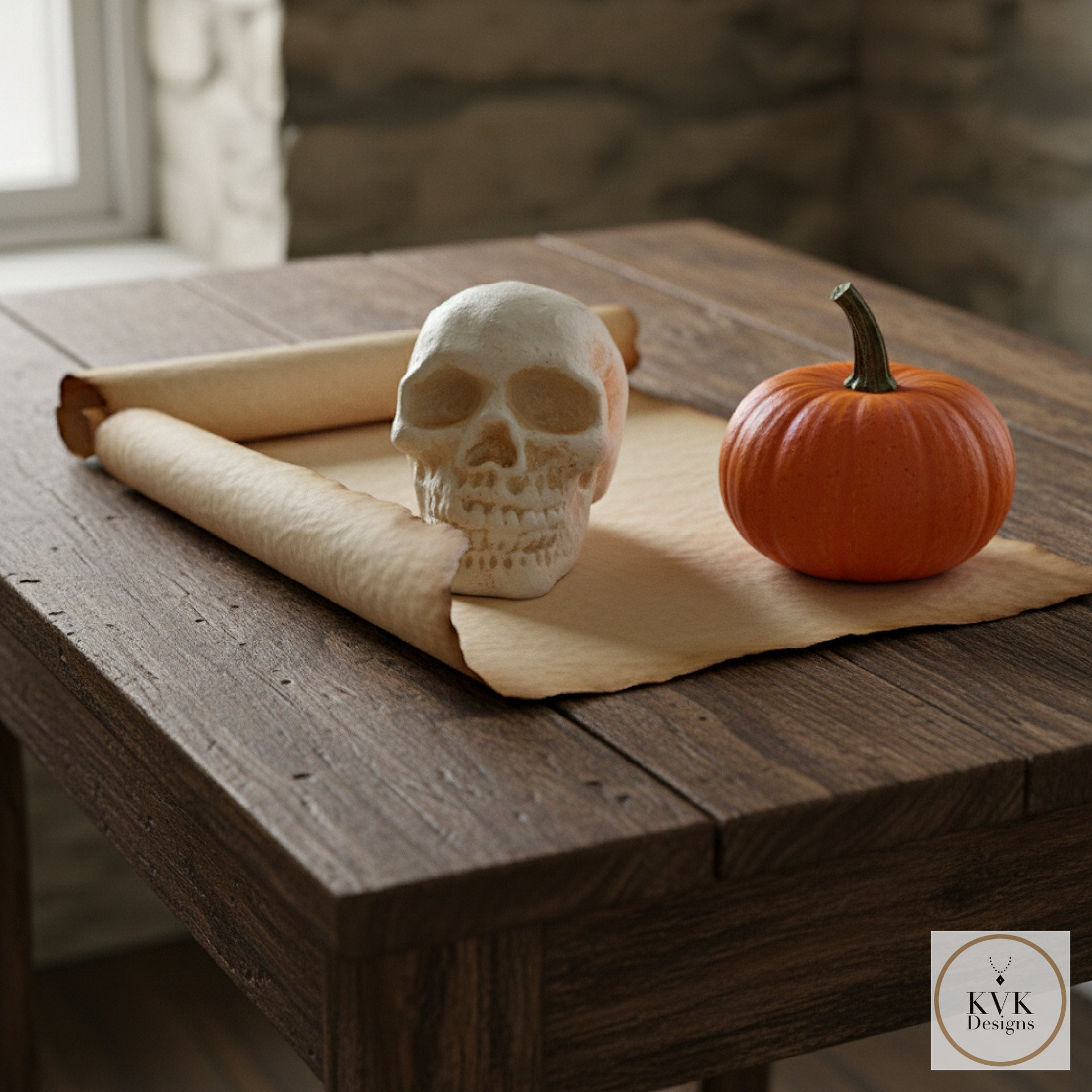 Cast Iron Human Skull Replica
