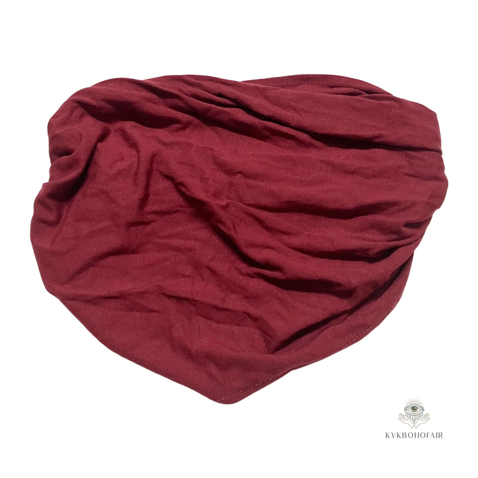 Red Boho Headband -  Stylish Bohemian Headwrap, Headbands for Women
