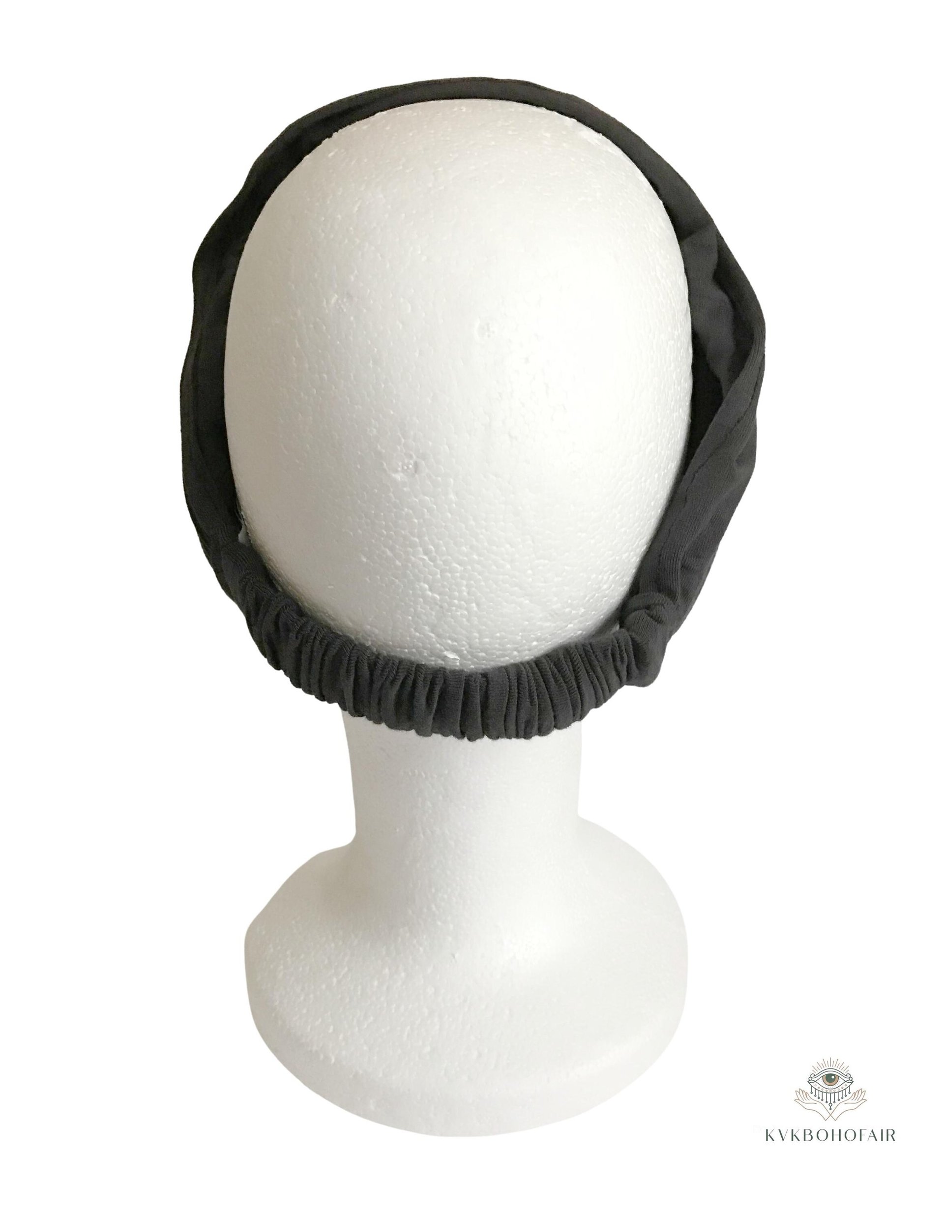 Gray Boho Headband - Stylish Bohemian Headwrap, Headbands for Women