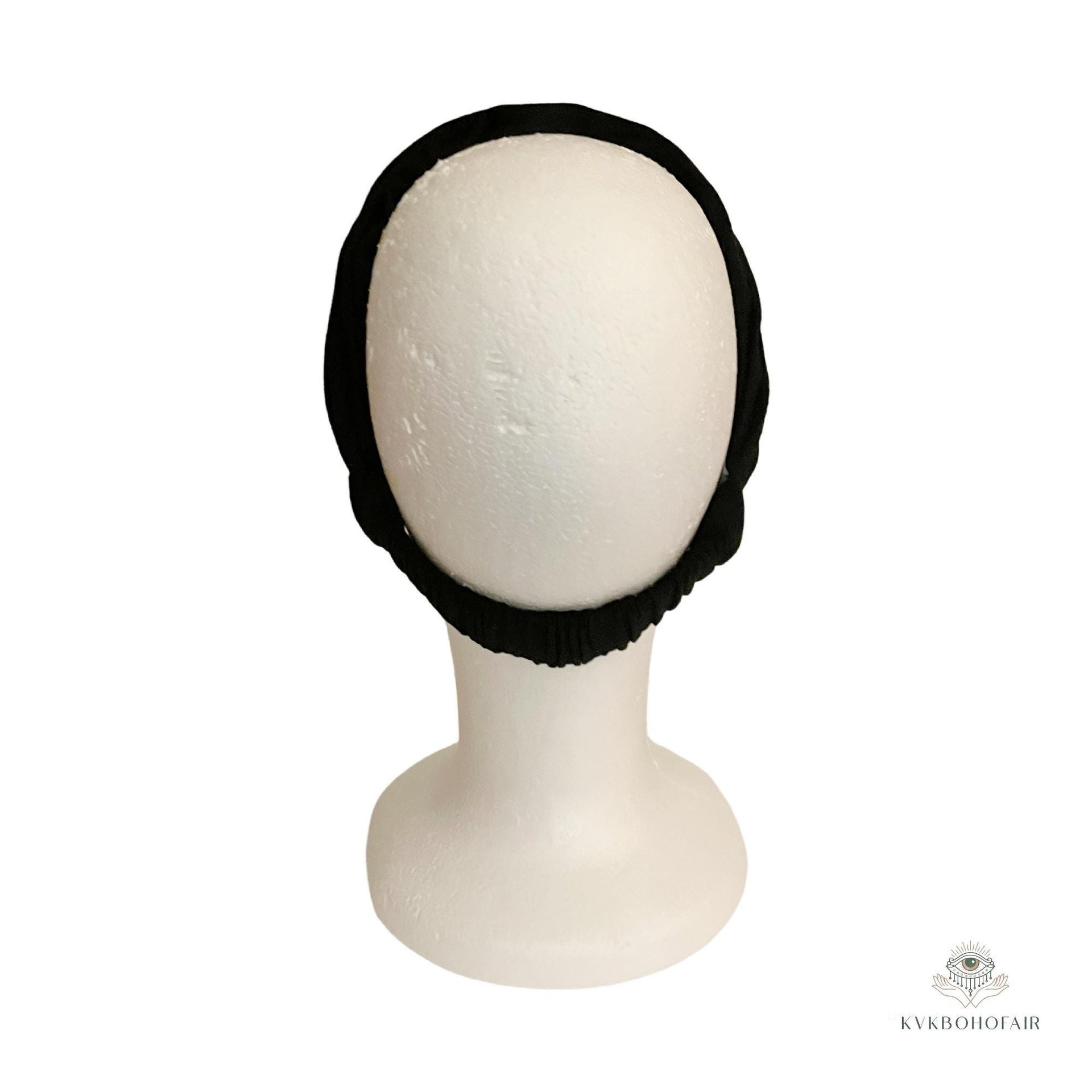 Black Boho Headband -  Stylish Bohemian Headwrap, Headbands for Women