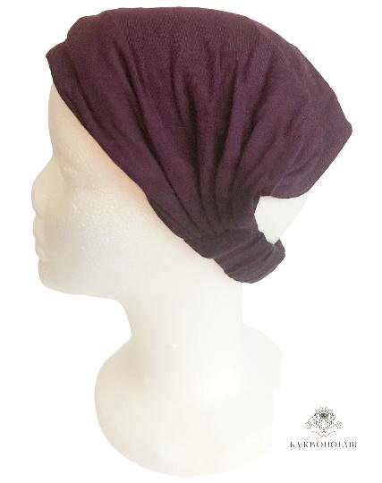 Purple Boho Headband -  Stylish Bohemian Headwrap, Headbands for Women