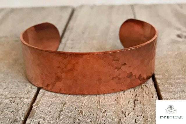 Handcrafted Hammered Copper Cuff – Handcrafted Boho Bracelet, Bohemian Jewelry