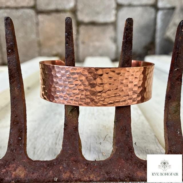 Handcrafted Hammered Copper Cuff – Handcrafted Boho Bracelet, Bohemian Jewelry