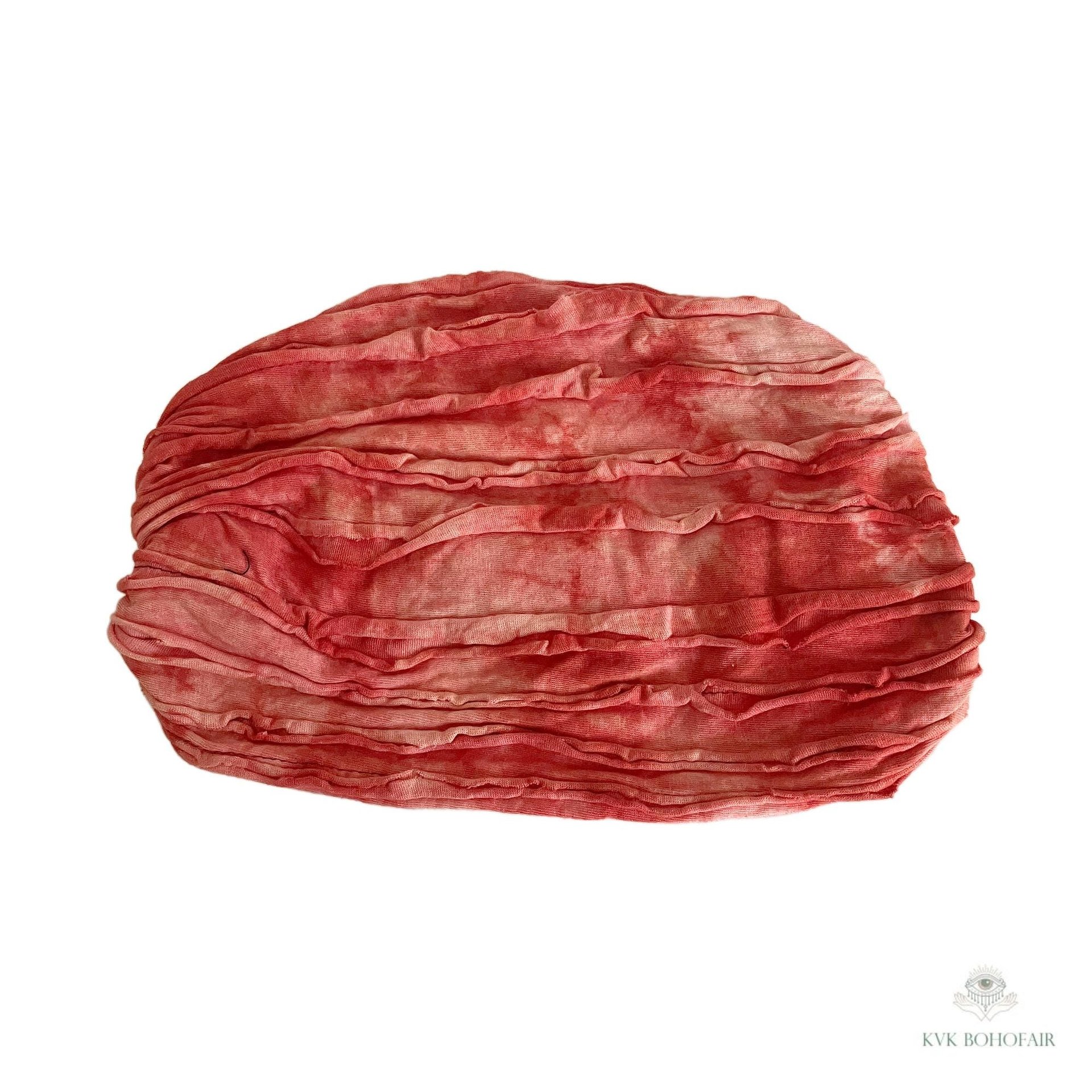 Red Tie Dye Boho Headband - Stylish Bohemian Headwrap, Headbands for Women