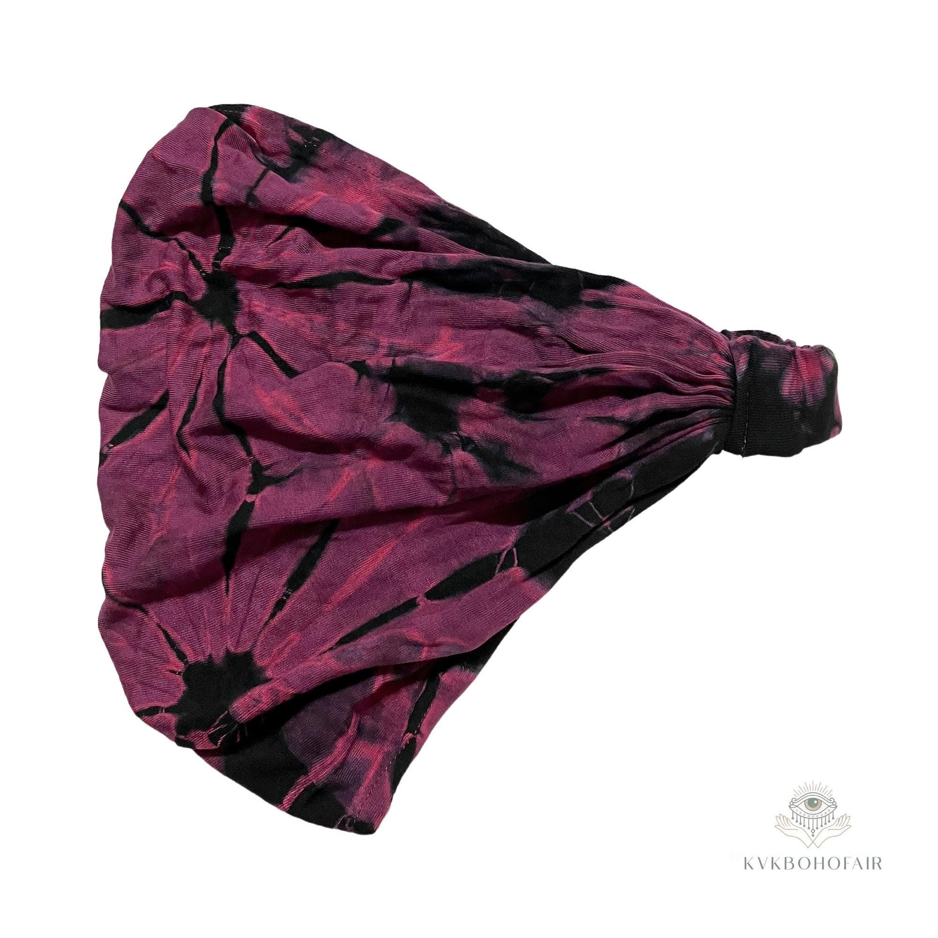 Pink Tie Dye Boho Headband - Stylish Bohemian Headwrap, Headbands for Women