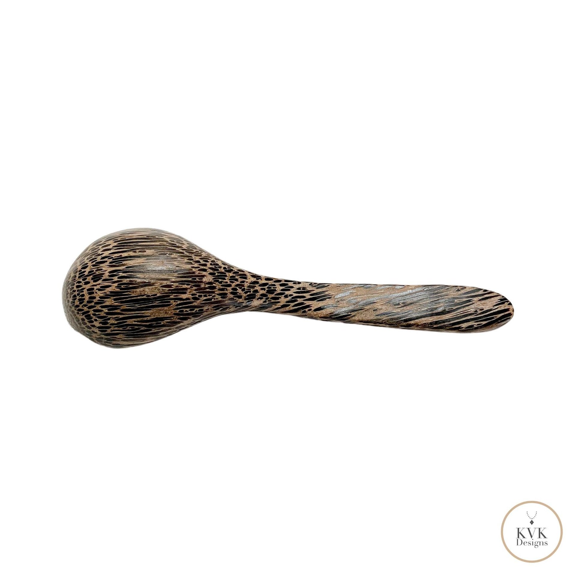 Eco-Friendly Palm Wood Coffee Scoop - Hand Carved 1 Tablespoon Spoon